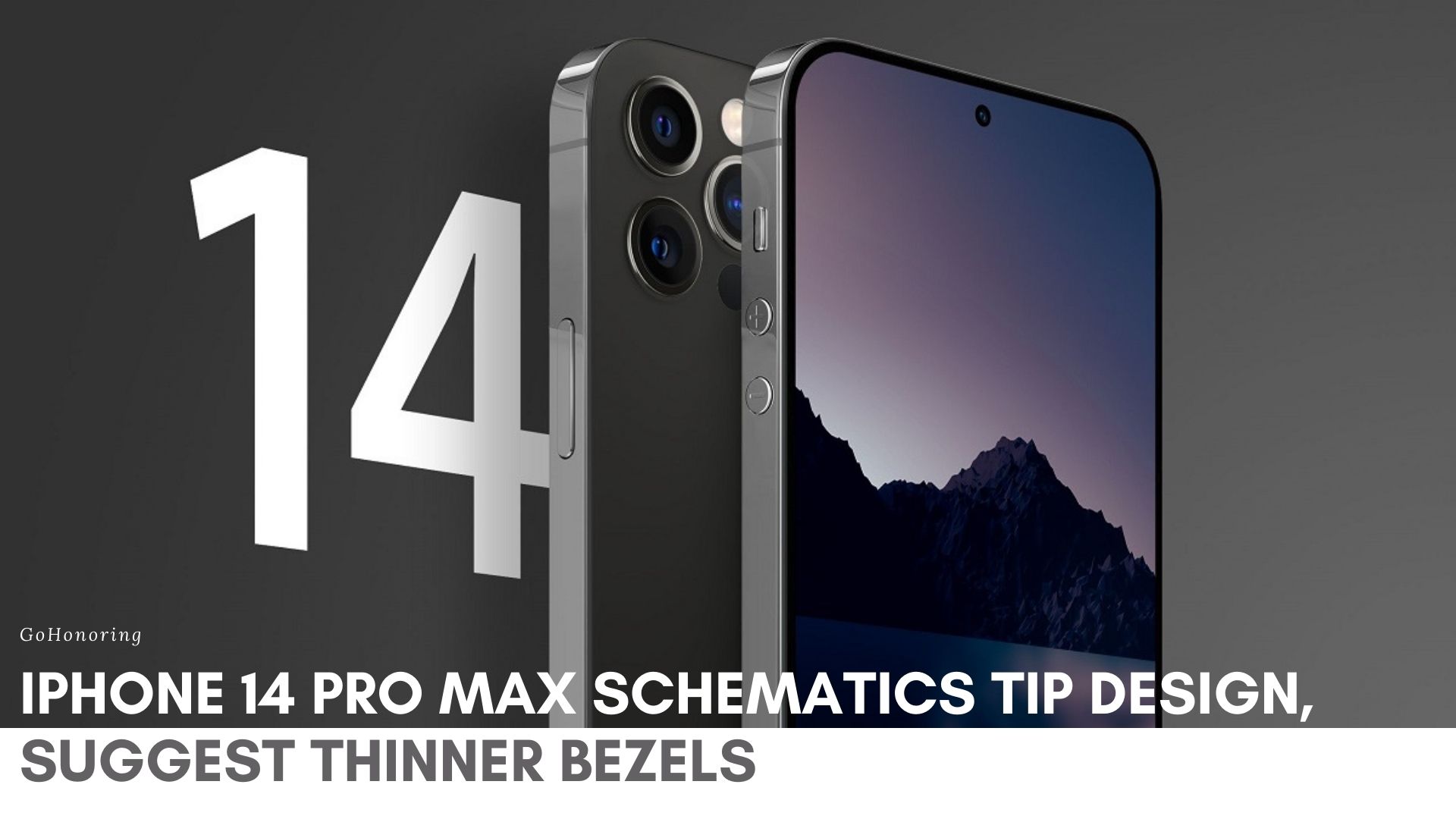 Iphone 14 Pro Max Schematics Tip Design Suggest Thinner Bezels